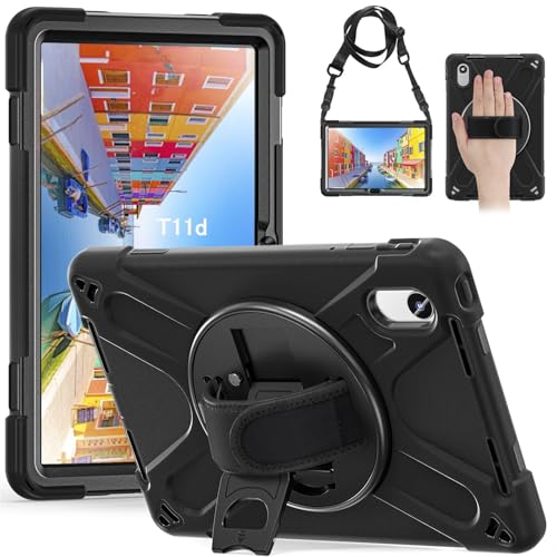 Aokil �Ή�For docomo LAVIE Tab T11d T1155/HTS 11�C���` ��]�P�[�X ���d�ی� �ϏՌ� �Ў� ���|�� | T11d PC-T1155HTS (LAVIE Tab 11FHD1)�p �n�[�h�P�[�X �V���R�� �V�����_�[