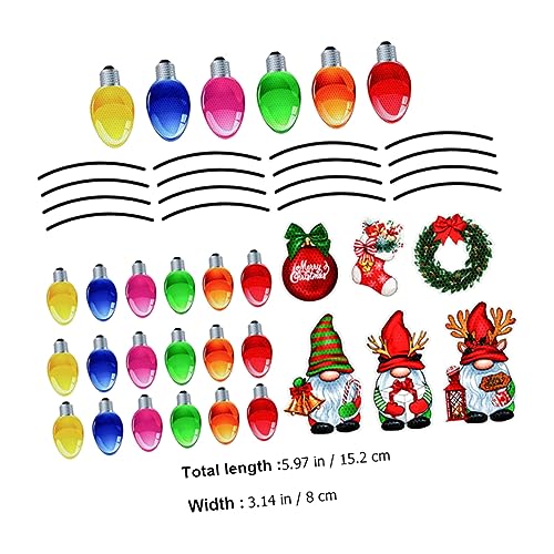 Obsequio navideño original con imanes de nevera en forma de bombilla 7