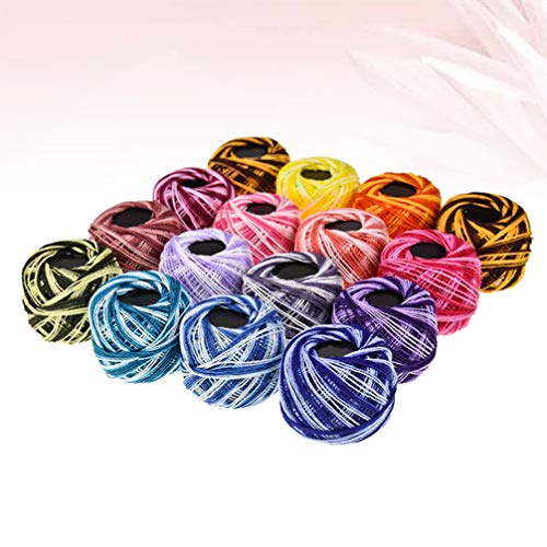 Set de 16 rollos de hilo para bordar de algodón miniatura 4