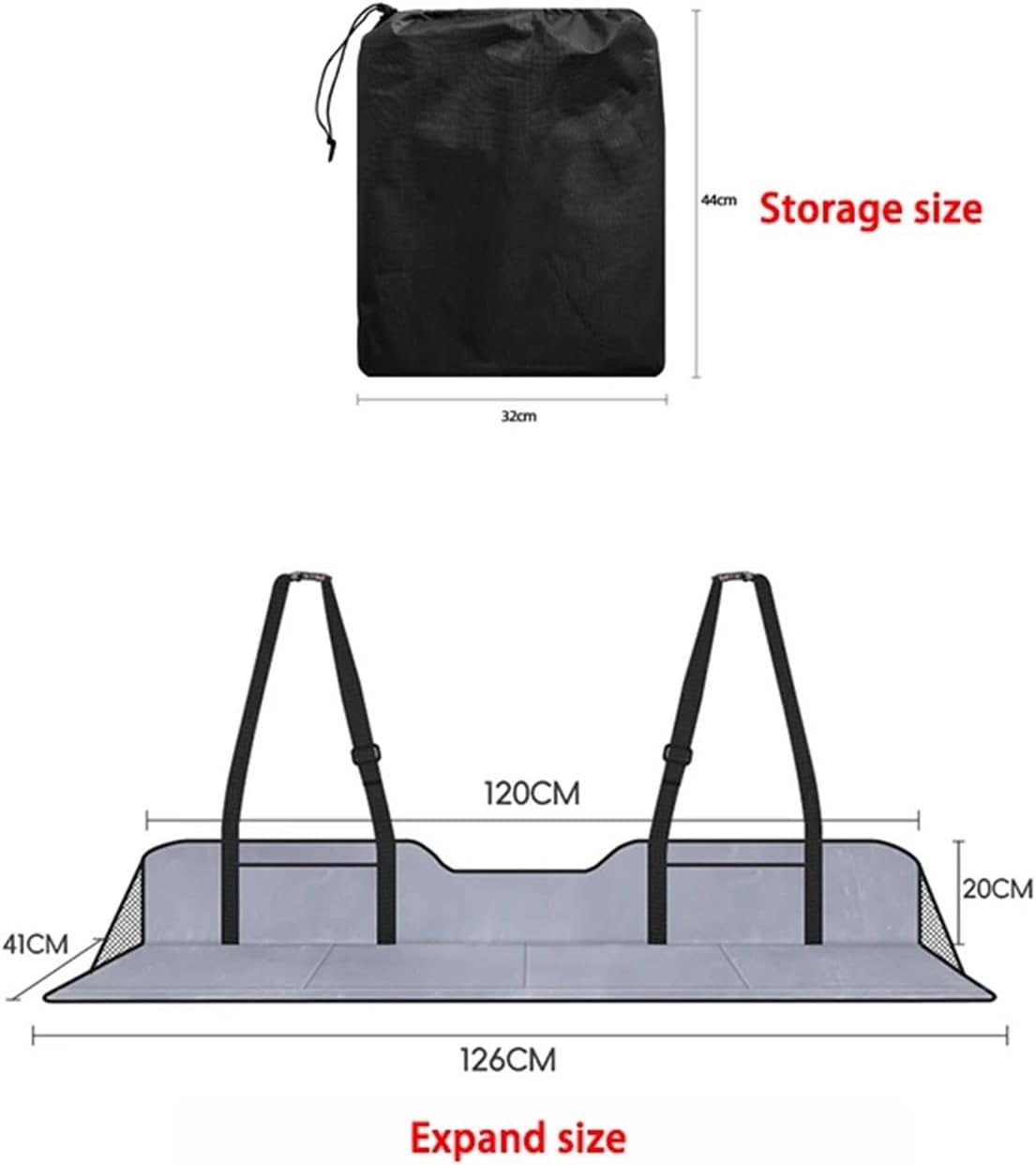 Car Air Bed Fit for Tesla Car Rear Extension Board Mattress Travel Bed Inflatable for Seat Neutral Flat Bracke Universal(Black)