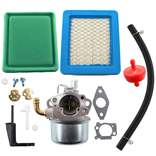 MCHNIC Carburateur avec Filtre à Air pour Moteur Briggs & Stratton 850 Série Intek 190 215434 214706T 215369 798654 792970 12211 avec Filtres à Carburant Tuyau...