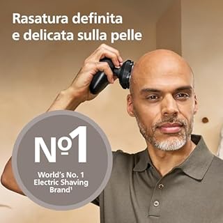 Philips Head Shaver Pro Serie 5000- Rasoio per uomo e donna, testina flessibile a 360° e lame ComfortCut per una rasatura pulita e delicata sulla pelle, modello HS5980/15