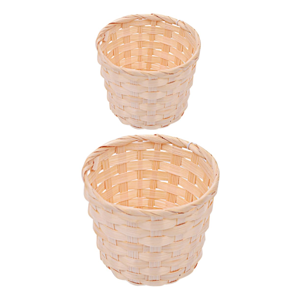 Cabilock 12Pcs Made Woven Baskets Multi Use Storage Containers for Home Organization and Food Display Sturdy for Packing and Decoration