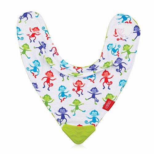 Nuby ID4290 Bandana Lätzchen mit Beißring, Sortiert
