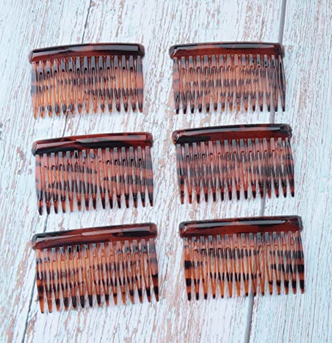 6 Peines Laterales para Cabello, Plástico, 8 x 5 cm miniatura 2