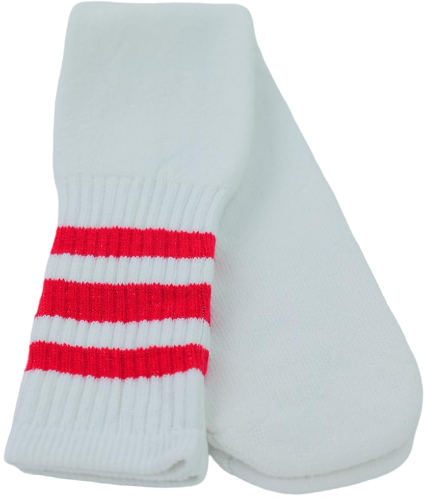 Image of ToBeInStyle Unisex Knee High Cotton Tube Athletic Thick Socks w /Stripe Top