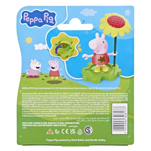 Peppa Pig - Peppa figure with umbrella and flower accessories, preschool toys for girls and boys ages 3 and up by Peppa Pig - Image 6