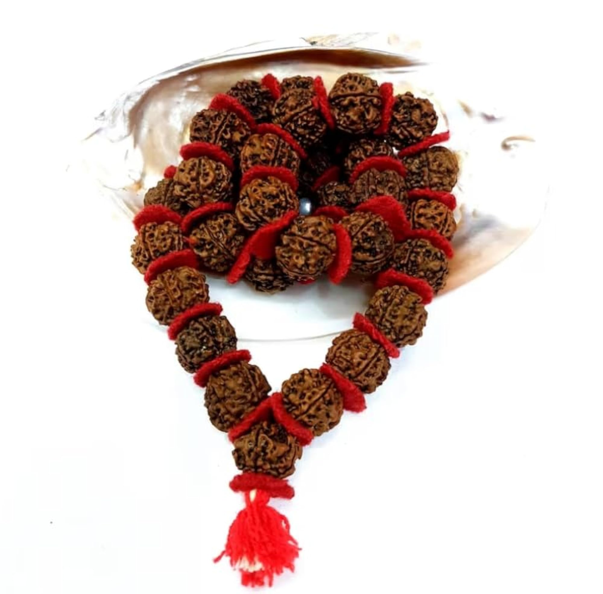 BluDiamond Panchmukhi Rudraksha Kantha Mala 5 Mukhi