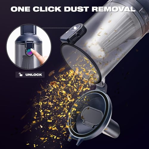 Image of HAUSMEISTER Airflex Pro Car Vacuum Portable Cordless, 20000PA Handheld Vacuum Cleaner,Mini Vacuum Cleaner w /Type-C Fast Charge for Car, Home & Outdoor(Navy Blue)