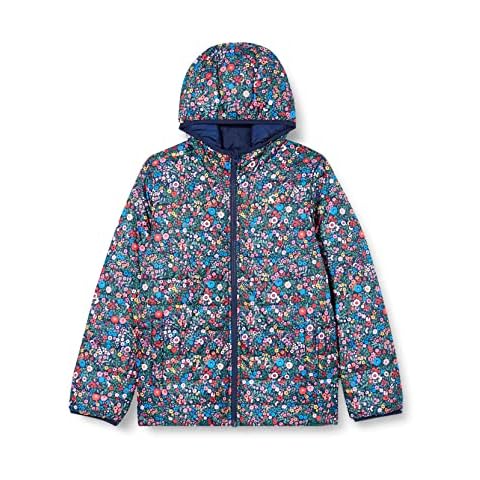 Joules Girl's Reversible Blurnbow Puffa Jacket Cover