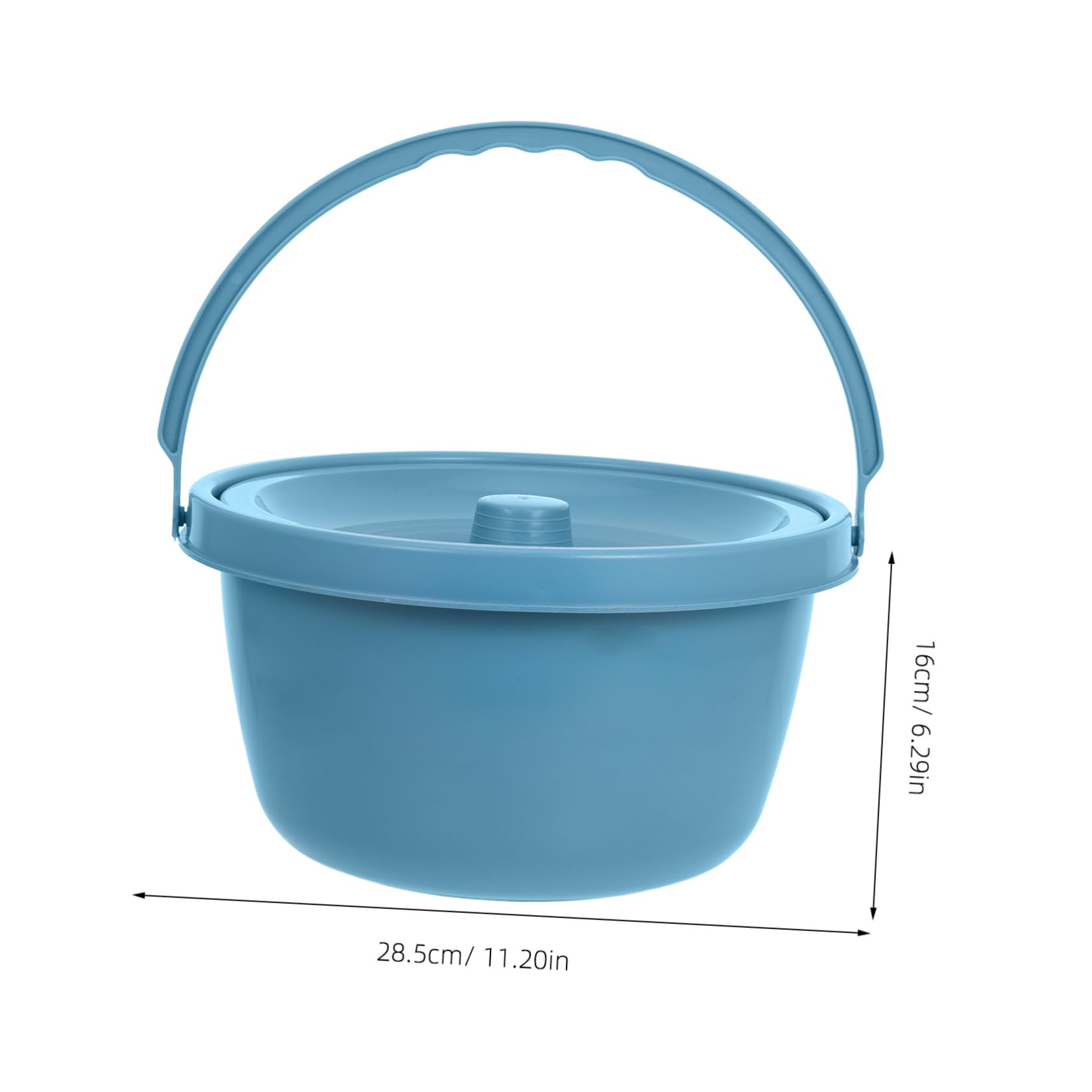 WOFASHPURET Portable Plastic Urinal Chamber Pot with Lid for Adults Lightweight Travel Toilet for Elderly Pregnant Women Easy Clean Design Compact Storage for Camping Emergencies