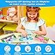 Barlone 12 Stück Moosgummi Mosaik Klebebilder Bastelset für Kinder-Transport Sticker, 3D EVA Schaum Aufkleber, Selbstklebendes Kreativset als Geschenk oder für Kindergeburtstag