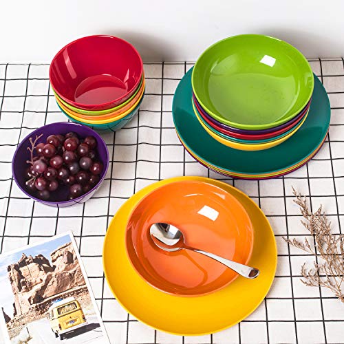 Koxin-Karlu JJM08 Melamine Bowls, 7.5-Inch Pasta Bowls Salad Bowl thumb #4