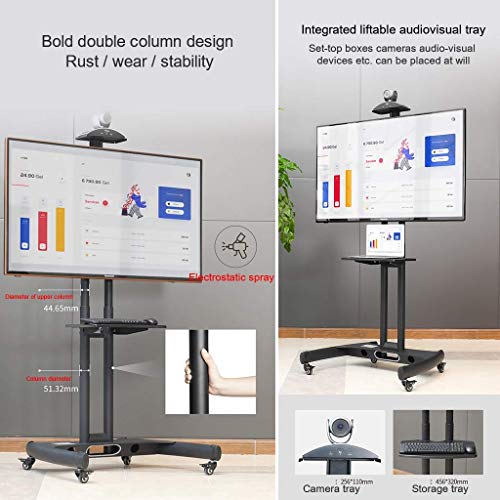 Soporte móvil para TV con ruedas para pantallas 32-80 pulg miniatura 2