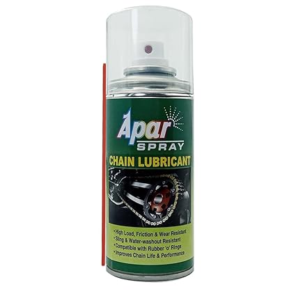 Apar Spray Chain Lubricant 150 ml.(Pack of 1 pcs) II Chain lube for All Motorcycle and Chain Driven Machines