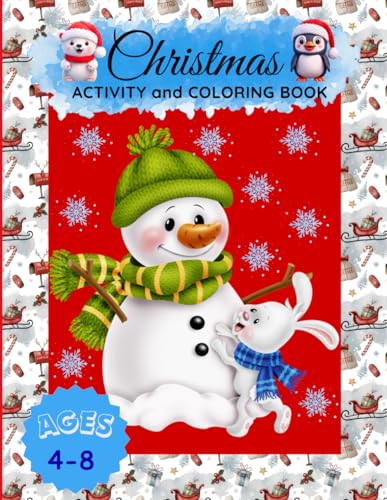 Christmas Activity and Coloring Book for Kids: Creative and Educational Holiday Challenges to Color, Cut, and Solve. The Perfect Christmas Gift for Creative and Smart Kids! image 2