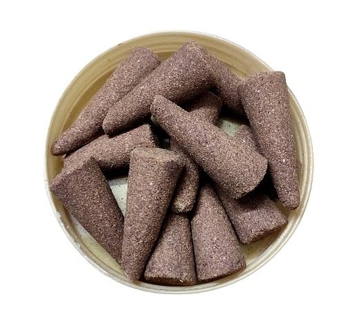 Organic Cow Dung Guggal Mix Desi Cow Dung Dhoop Cones (400g) Pack for Pooja Rituals & Special Occassions - Guggal Dhup Cones/Sticks-image-8