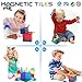 HOMOFY Kids Magnet TilesToys 60Pcs Oversize 3D Magnetic Building Blocks Tiles Set,Inspirational Educational Toys for 3 4 5 6 Year Old Boys Gilrs Gifts