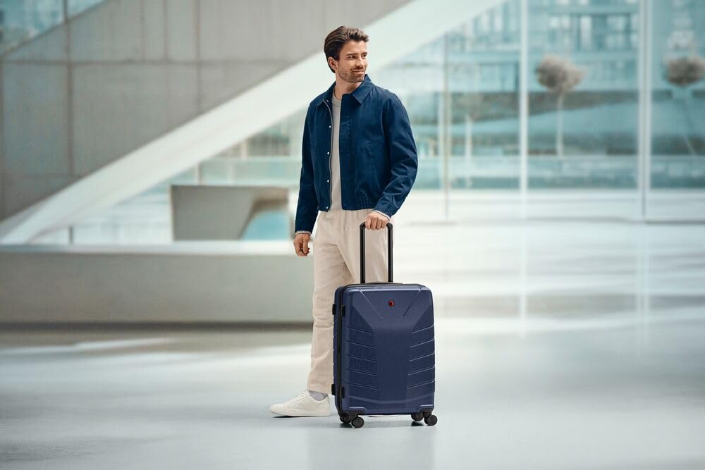WENGER Pegasus Valigia Rigida con 4 Ruote, Trolley, Espandibile, Serratura, Uomo Donna, Viaggi Vacanze