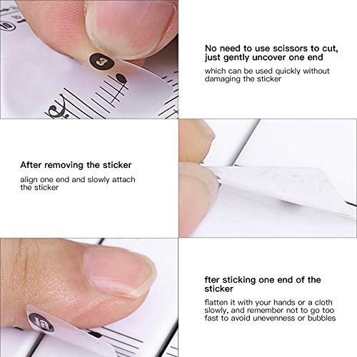 Piano Fingerboard Sticker, Not Easy To Fall Piano Sticker For Hand‑Rolled Pianos For Electronic Organs(Black) #TOP3