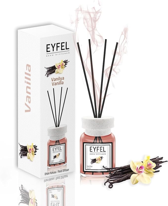 Eyfel Reed Diffuser Vanilla Perfume Home Fragrance - 120 ml