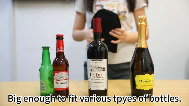 Refrigeratore Per Bottiglie Vino E Champagne Virsus 2 – Borsa Termica Da Tavolo In Tessuto Idrorepellente (Colore Bordeaux, Confezione Da 2)