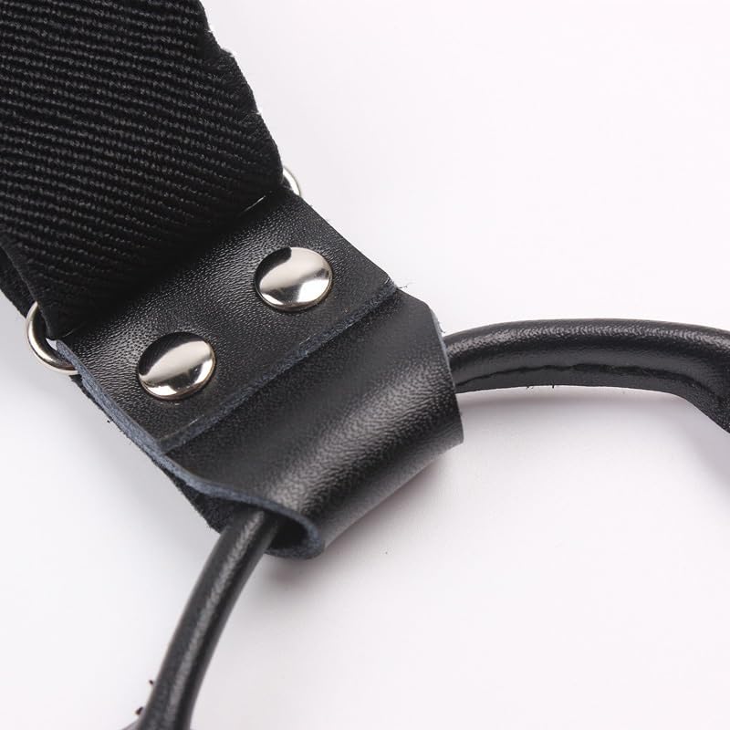 Tirantes elásticos de 6 Clips for Hombres y Mujeres Tirantes Ajustables elásticos Negros