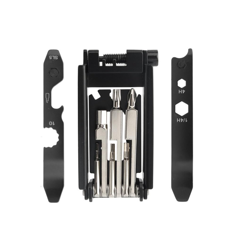 1 kit di attrezzi multifunzione per bicicletta, portatile, staccabile, 23 in 1, accessori per bicicletta