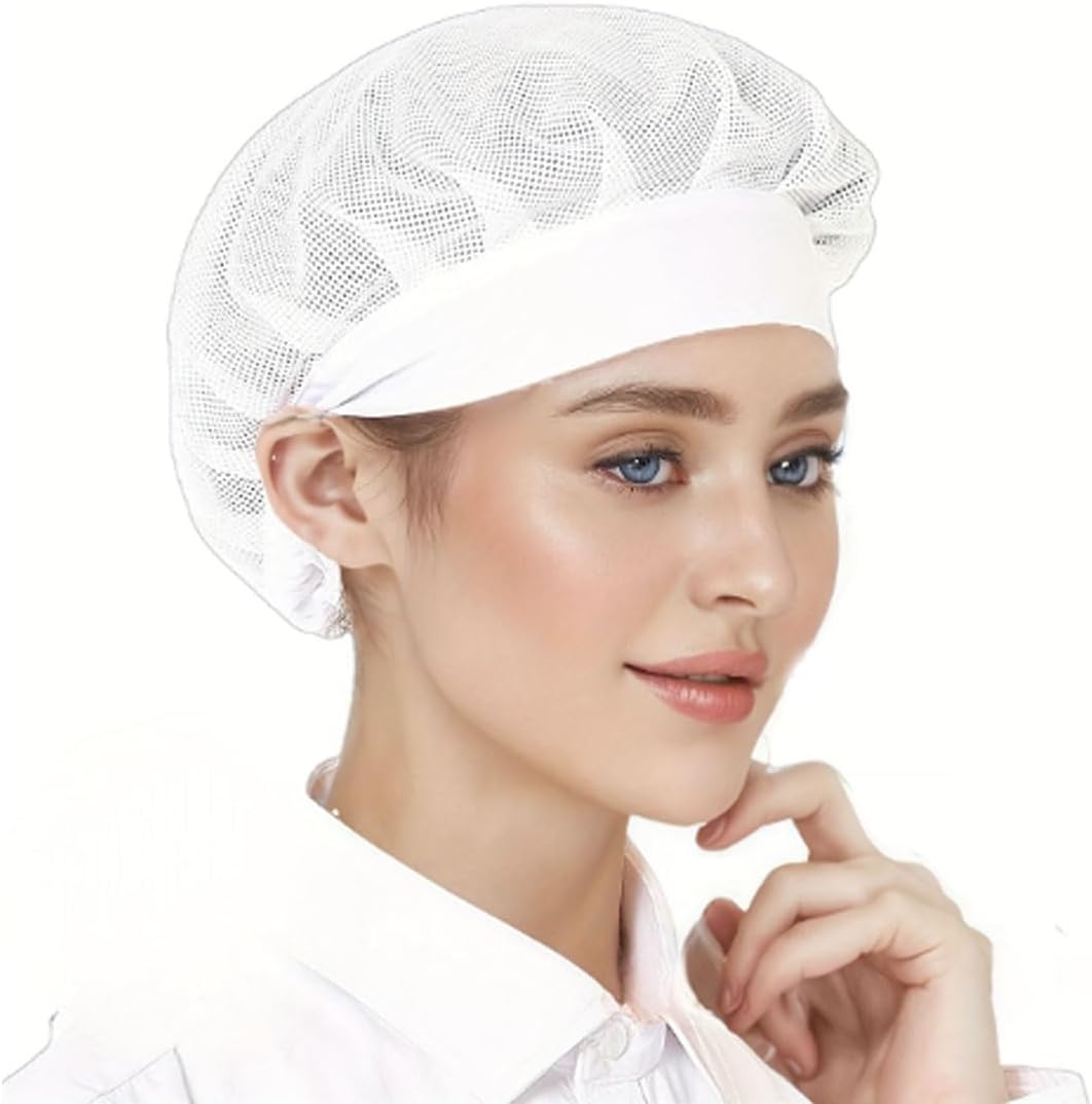 Breathable Chef Hat, 360 Degree Air Circulation Work Cap, Mesh Dust-Proof and Comfortable Chef Hat for Catering, Baking