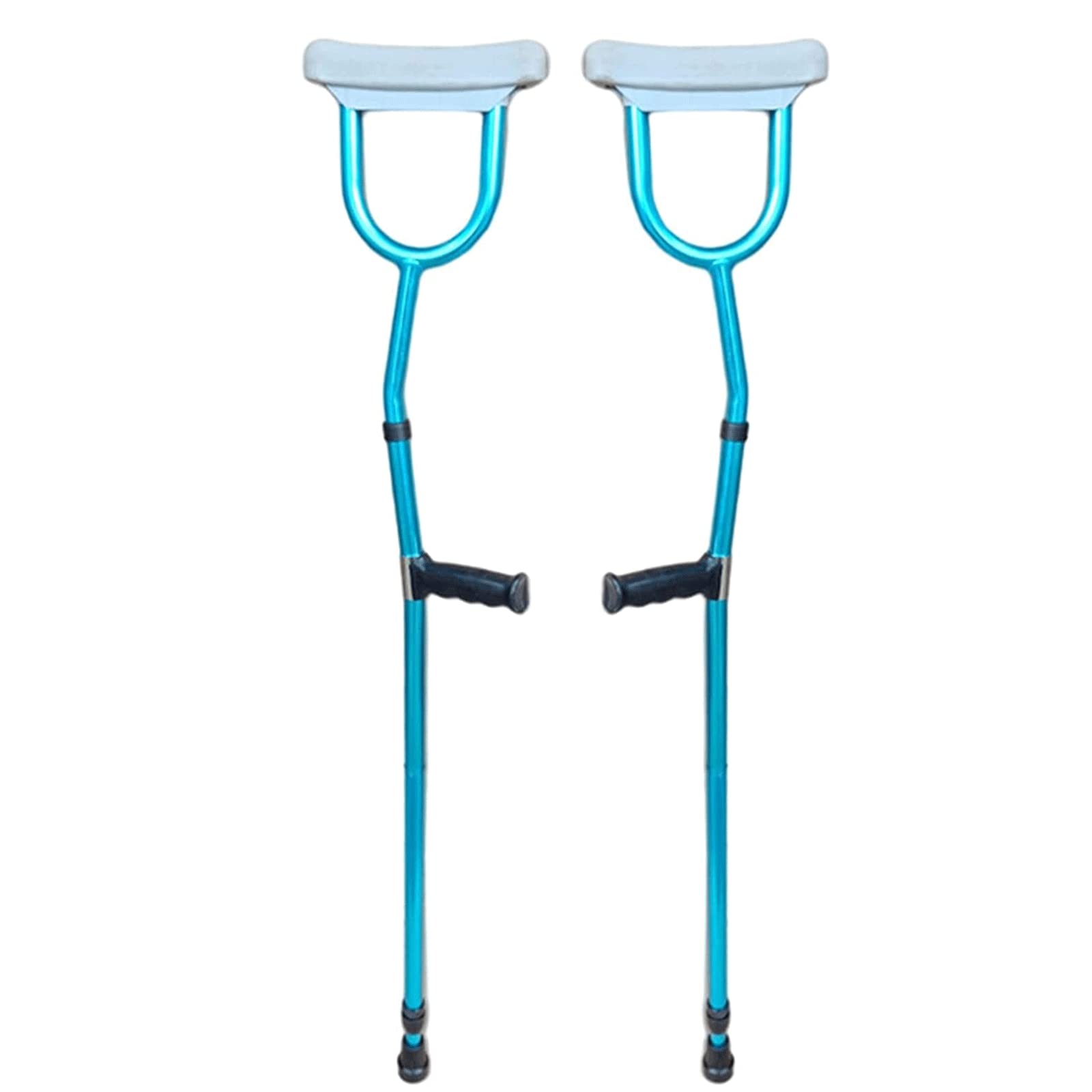 Stampelle da Passeggio Stampelle Mediche Ascellari per Camminare Stampelle Regolabili in Alluminio Leggero Stampelle Ascellari Pieghevoli per Adulti/Giovani/Disabili Capacità 100 Kg/220 libbre Ausil