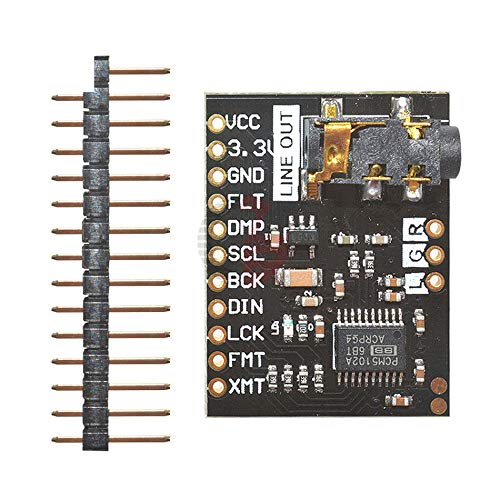 PCM5102A DAC I2S Interface Decoder Board 192KHz 24bit 3.5mm Stereo Jack Digital Audio Player Phat Fo