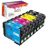 ejet Ink Cartridge Replacement for Epson 220 XL Combo Pack 220XL Ink Cartridges for Epson Printer WF-2630 WF-2650 WF-2660 WF-2750 XP-420 XP-320 (2 Black, 2 Cyan, 2 Magenta, 2 Yellow), Remanufcatured