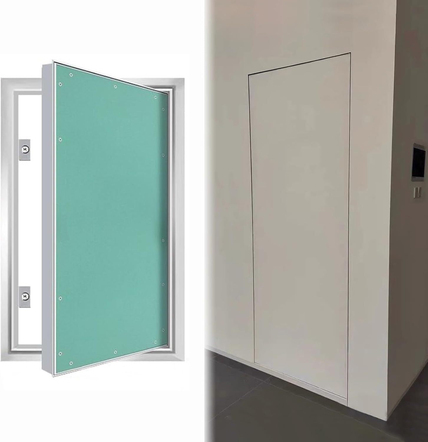 VUIKLCty Recessed Plasterboard Access Panel (with Metal Frame) Concealed Duct Covers For Walls And Ceilings(18x26in (45x65cm))