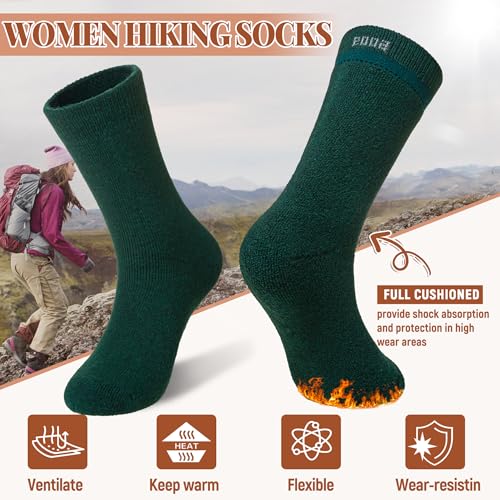 Image of Velice Womens Merino Wool Thermal Thick Hiking Winter Socks