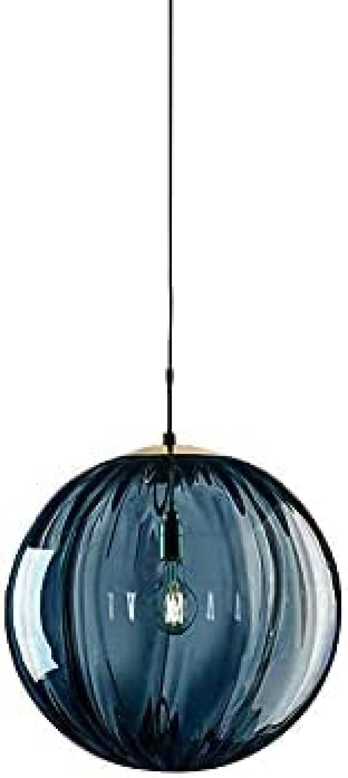 Nordic Style Stained Glass Lampshade Pendant Lighting, Creative Diameter 20cm/7.8in, Simple Decoration Chandelier, Hand-blown Glass Mini Hanging Lamp, Bedroom Bedside Droplight,O