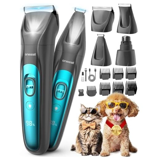 oneisall 4in1 Leise Schermaschine mit LED-Licht