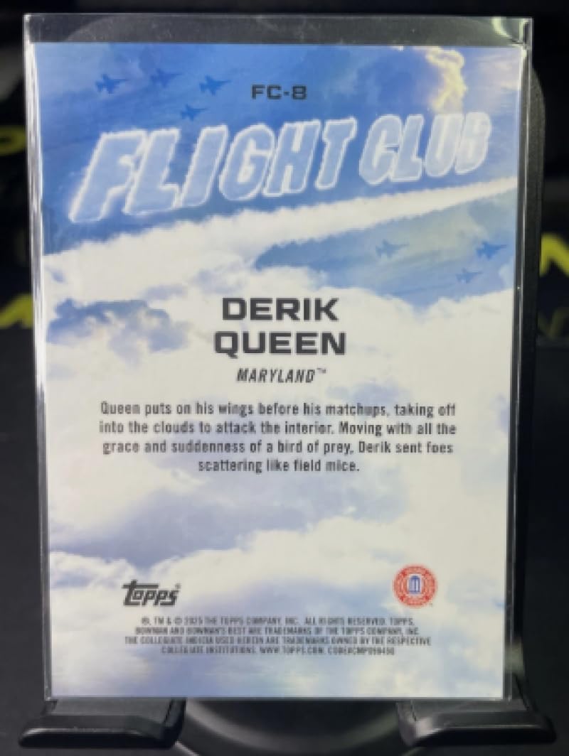 Basketball Trading Card 2024-25 Bowman University Best Basketball Flight Club #FC-8 Derik Queen EX/NM