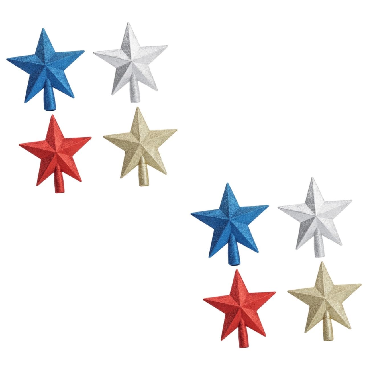 Estrella para árbol de Navidad mini PRETYZOOM set de 8 piezas de acebo para adornos pequeños