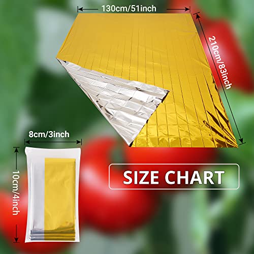 30 Pack High Reflective Mylar Sheets Plant Growth Mylar Films Garden Greenhouse Covering Foil Sheets For First Aid Blanket,Growth Room,Camera Reflector,Simple Tent,Outdoor Emergency(Gold,83X51 Inch) #TOP1