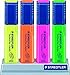 STAEDTLER Textsurfer Classic Highlighters - 4 Colors Rainbow Set with Stand, Ultra-Soft Chisel Tip, Fast-Drying Ink, Large Reservoir for Extended Use