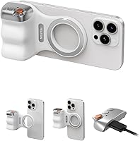Vista 1 de TELESIN Empuñadura magnética para cámara de teléfono para iPhone/Android Fun Shot con control remoto de obturador inalámbrico desmontable