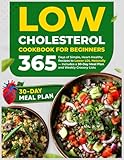 Low Cholesterol Cookbook for Beginners: 365 Days of Simple, Heart-Healthy Recipes to Lower LDL Naturally — Includes a 30-Day Meal Plan and Weekly Grocery Lists