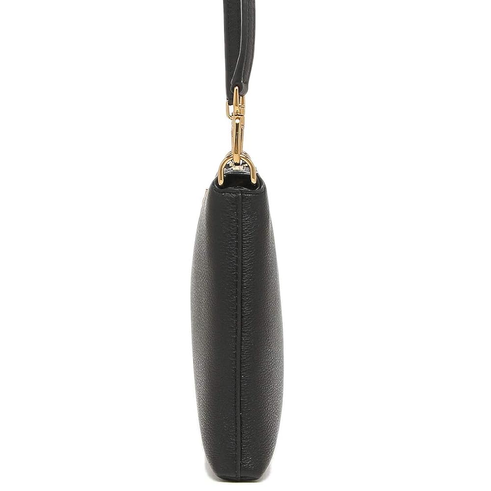 【美品 ショッパー付】トリーバーチ ミニショルダーバッグ レザー ブラック 黒 Tory Burch - 新品 トリーバーチ TORY BURCH ショルダーバッグ