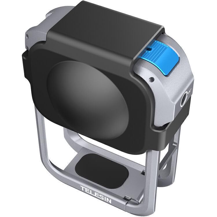 Image of TELESIN Aluminum Alloy Protective Frame Case for DJI Osmo 360 with Cold Shoe Mount Magnetic Quick-Release Mount 1 /4-inch Threaded Interface with Silicone Protective Len Case for Camera Accessories