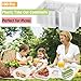 100 Pcs Clear Plastic Square Hinged Food Clamshell Container,Disposable To Go Containers with Clear Lids,Cake Slice Takeout Tray for Pastry,Salad,Dessert,Sandwiches