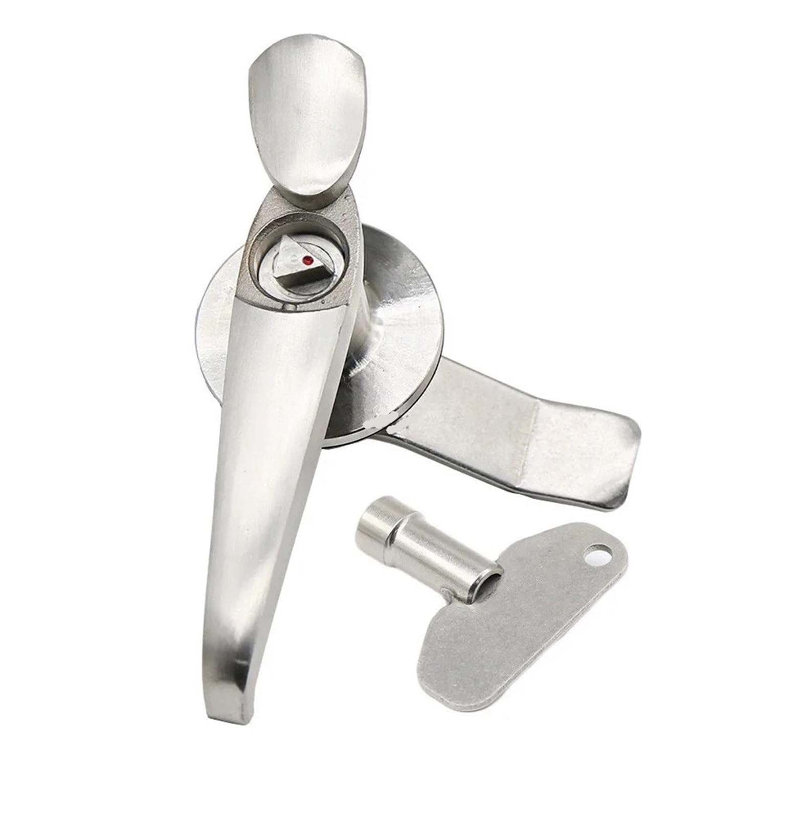 Wpoiyhgby 3 Angle Lock Core 1Set Ms308-3 Distribution Cinet Lock 304 Stainless Steel Triangular Cylinder 22Mm