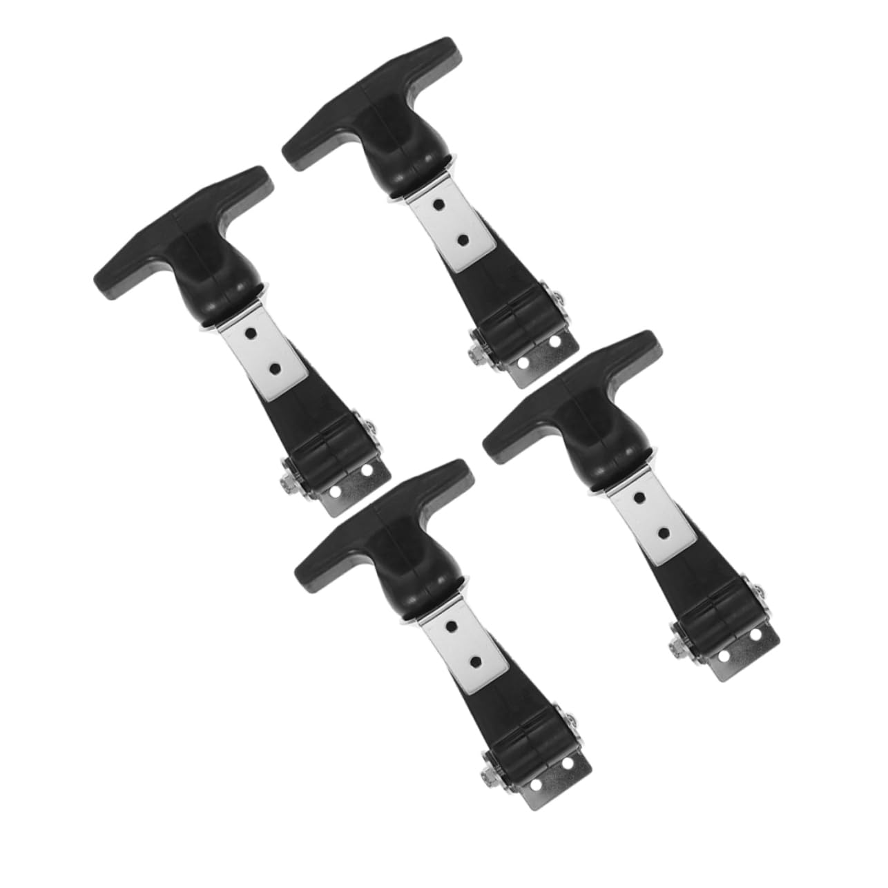 ARTIBETTER 4pcs T-Handle Draw Latches for Tool Box Boat Golf Cart Cooler Stainless Steel Buckle Rubber Latch Flexlatch