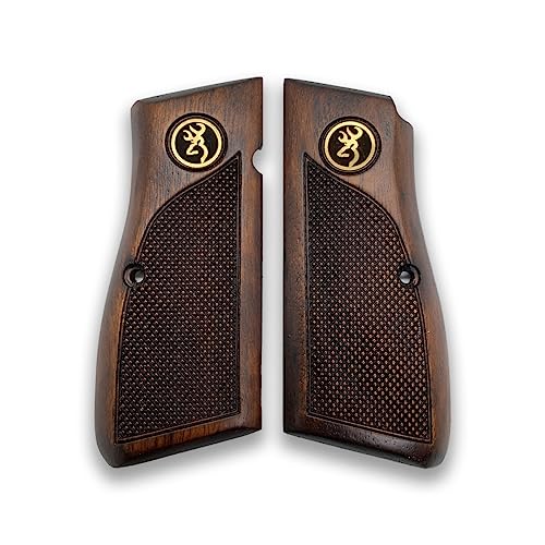 Poignée Browning HP 14 en bois de noyer massif fait main premium