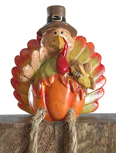 Pumpkin Turkey Resin Shelf Sitters - Set of 2