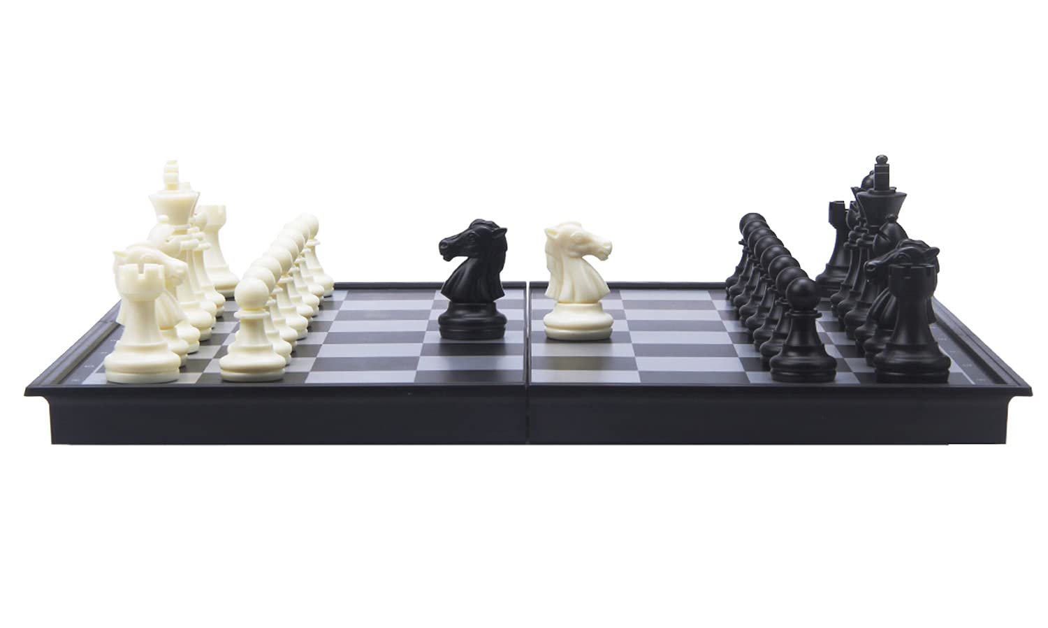 Engelhart – 200715 – Magnetyczna gra 2w1 – szachy/tryktrak – plansza 24 cm – zestaw podróżny – dla dzieci i dorosłych – 6+